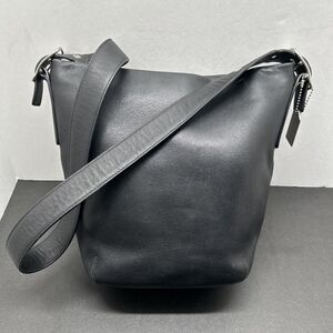 Vintage Coach Legacy Soho Black Leather Hobo Shoulder Bag 9186